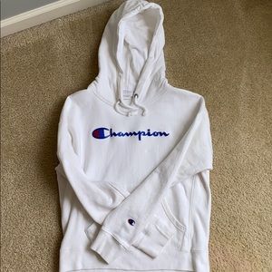 white champion hoodie